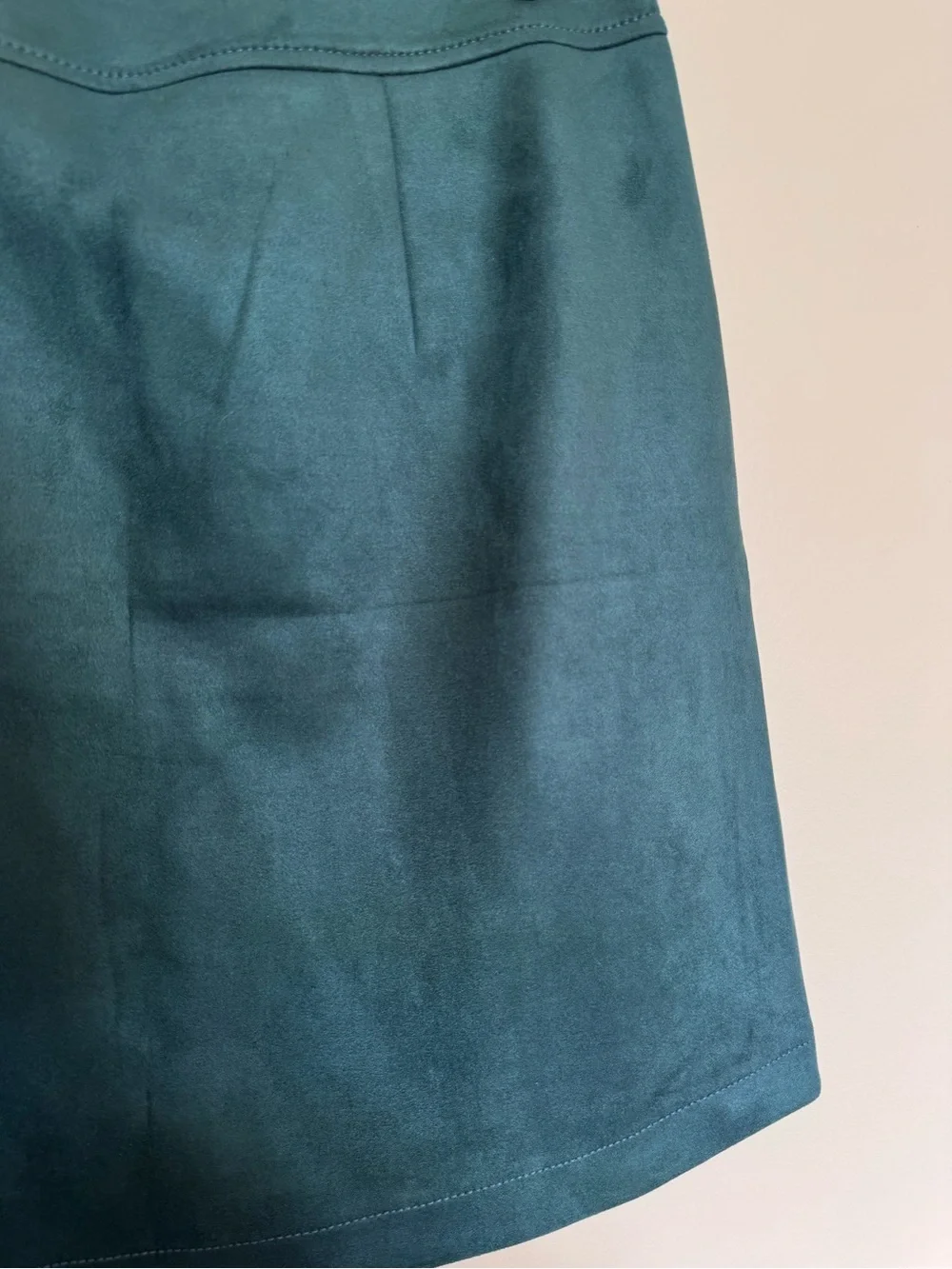 LOFT Faux Suede Pocket Shift Skirt